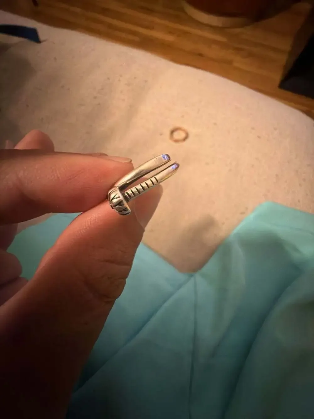 Chrome Hearts Cross Nail Silver Ring